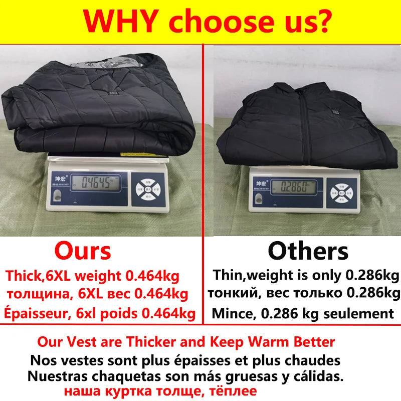 17 Areas Usb Heated Jacket Men Women Electric Heated Vest Heating Vest Heated Bodywarmer Usb Inner Heat Vest Veste Chauffante