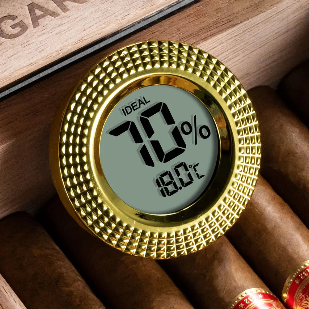 Cigar Hygrometer Thermometer Unique Design Portable Multi-Function Christmas Gift Cigar Accessories CLK-2023IH