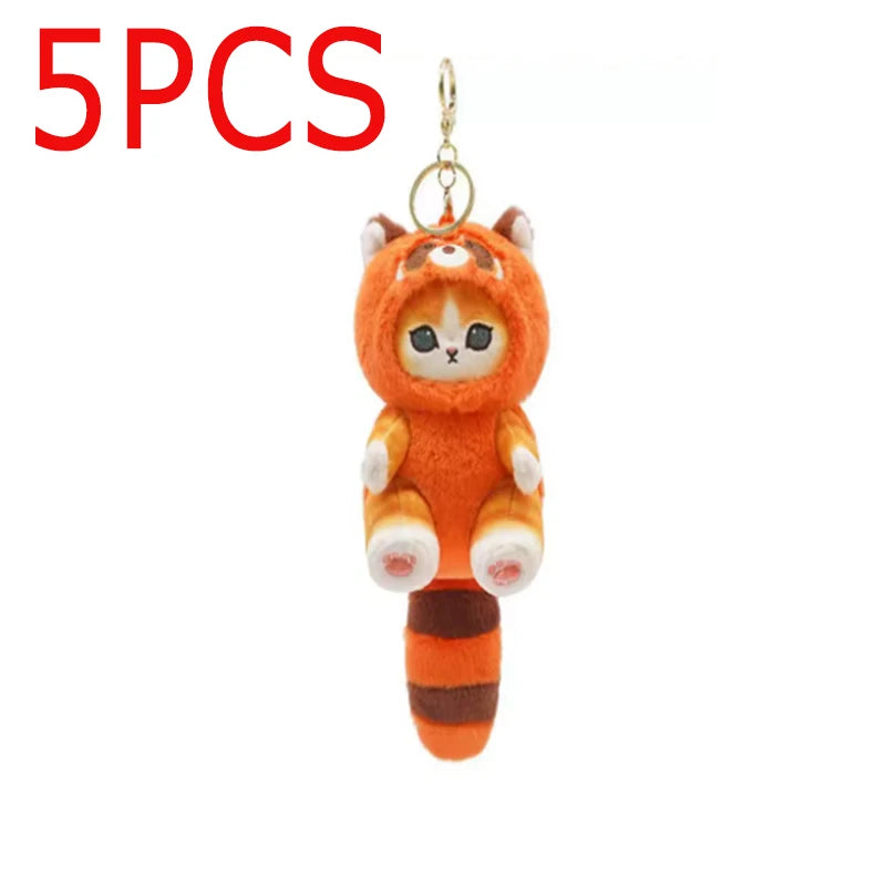 2025**Cattoon Amine Anime Mofusand  Plush Doll Toys Stuffed Animals Keychain Bag Small Pendant Hangings Christmas Birthday Gifts