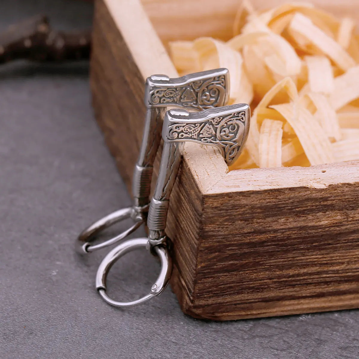 Fashion Viking Valknut Rune Axe Stainless Steel Men Drop Earrings Amulet Hip-hop Rock Biker Teenage Earrings Jewelry Accessories