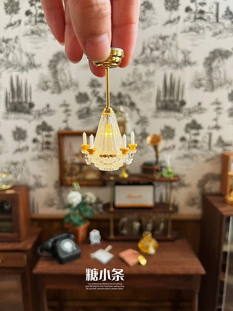 1/6 Doll House Model Furniture Accessories Led Lights Battery Operated 1/12 Desk Lamp Bjd Ob11 Gsc Blyth Soldier Lol Miniatures