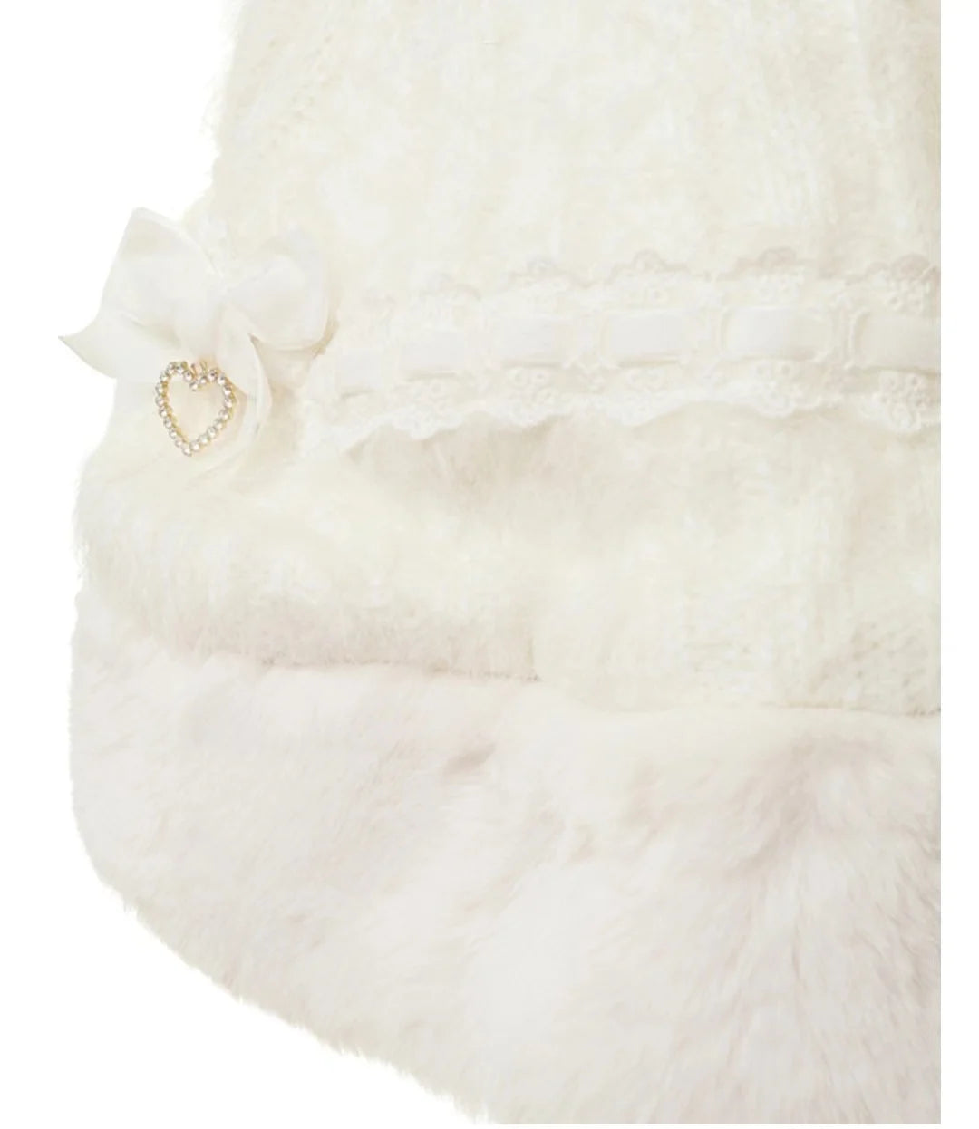 Japanese Sweet Soft Thick Women's Double-Layer Big Ribbon Hooded Knitted Cloak 3 Colors Autumn and Winter Ponchos Warm Jacket