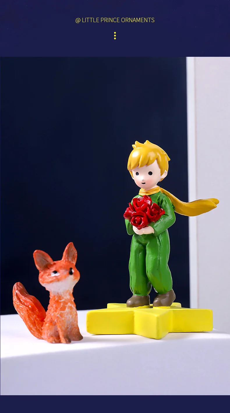 Home Decoration DIY Resin Crafts Little Prince Home Desk Small Ornaments Children's Birthday Christmas Gift Ornaments Decoration