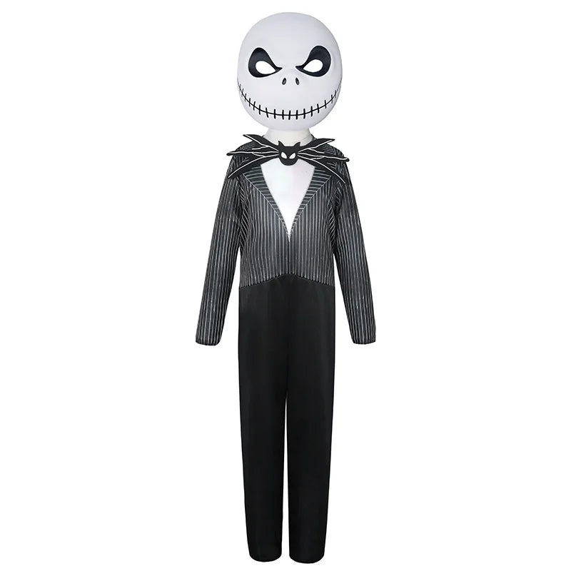 Boys Girls Halloween Sally Jack Cosplay Costume for Kids The Nightmare Before Xmas Role Play Dress up Toddler Classic Clothes