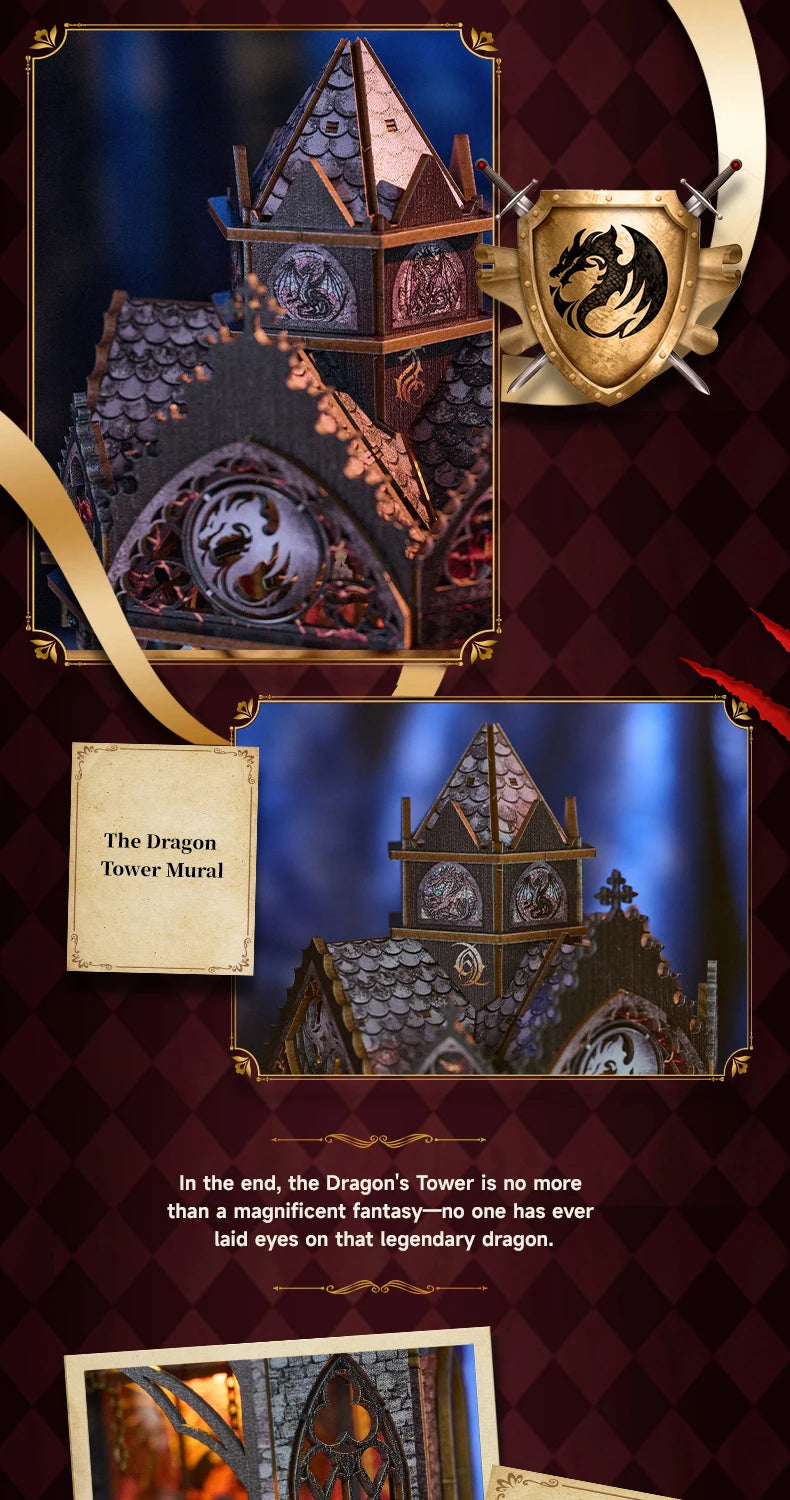 DIY Book Nook Kit Wooden Doll House 3D Puzzle Assembly Toy Home Bookend  Bookshelf Insert With Furniture Toys For Christmas Gift