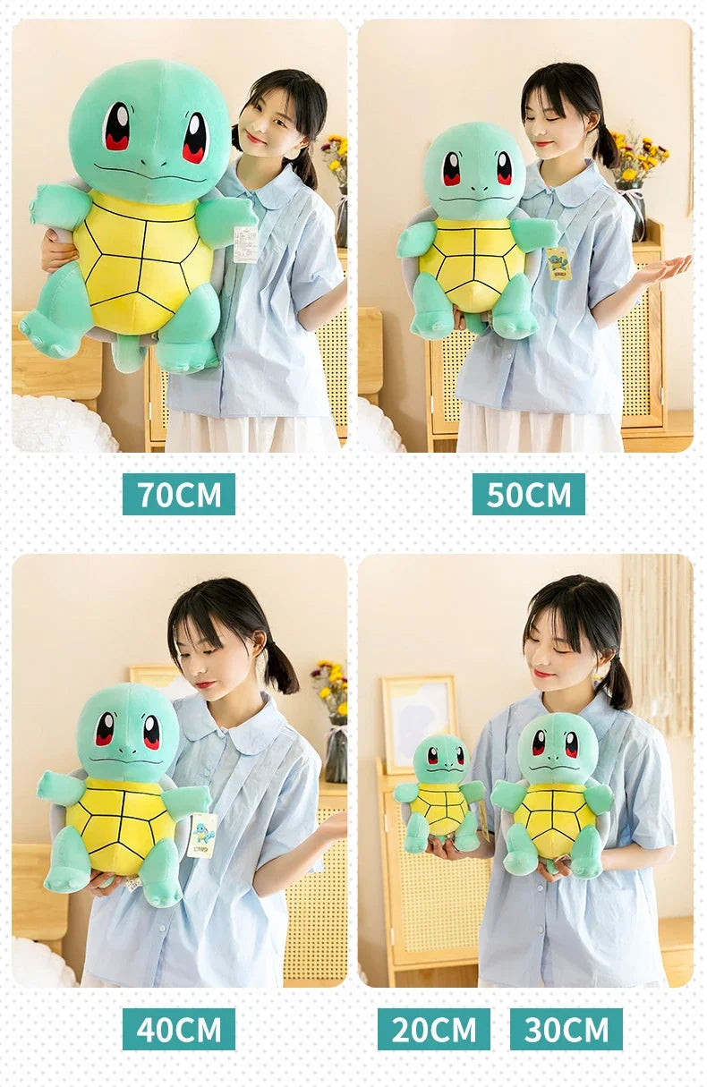 45cm Squirtle Plush Doll Big Size Pokemon Plush Toys Kawaii Stuffed Toys Cute Turtle Pillow Christmas Gift Toys for Boys Girls