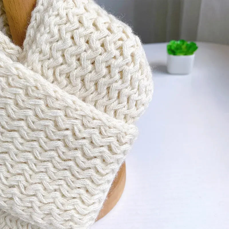 Kids Windproof Scarf Fleece Lined Warm Neck Cover Toddler Winter Scarf Christmas Gift Unisex Baby Outdoor Scarf Korean Cute