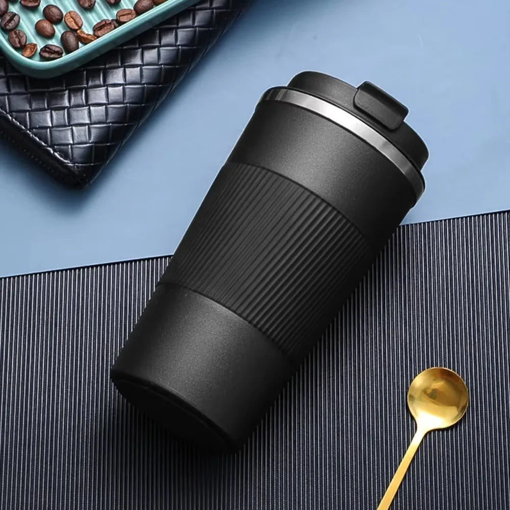 304 Stainless 500ml Steel Vacuum Insulated Water Bottle Anti Slip Coffee Mug Thermal Mug Portable Bottle Office Gift Set
