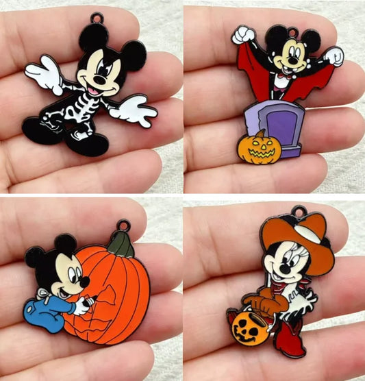 Lot 10 Pcs mickey Halloween  Pendants Charms Jewelry Making  Earrings Pendants Necklaces Bracelets DIY Accessories gift