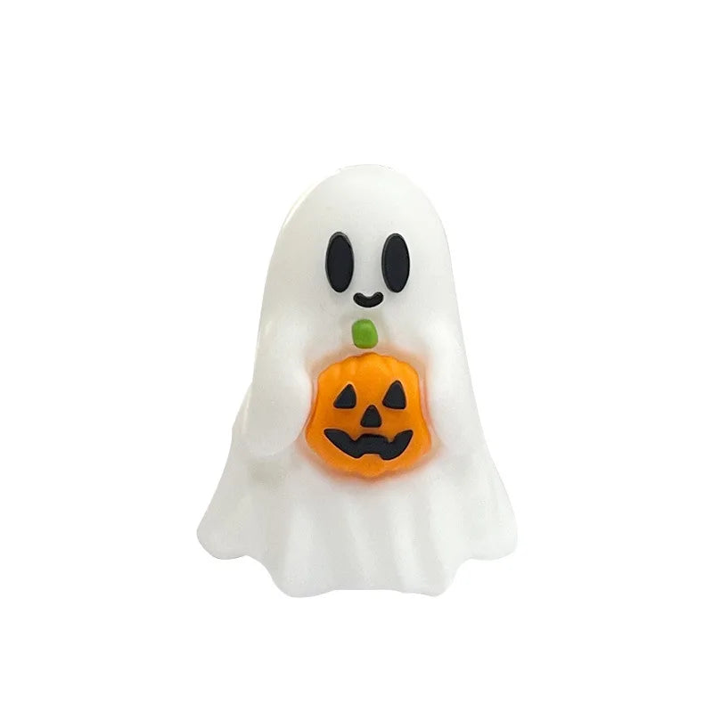 20pcs Halloween 3D Silicone Beads Stereo Ghost Shape For Jewelry Making DIY Pen KeyChain Necklace Accessories Silicone Beads