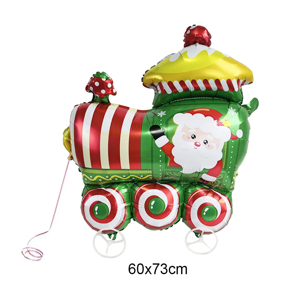 Large Standing Christmas Streetlights Balloon Puppy Snowman Santa Claus Foil Balloon for Kids Christmas Gift Home Decor Supplies