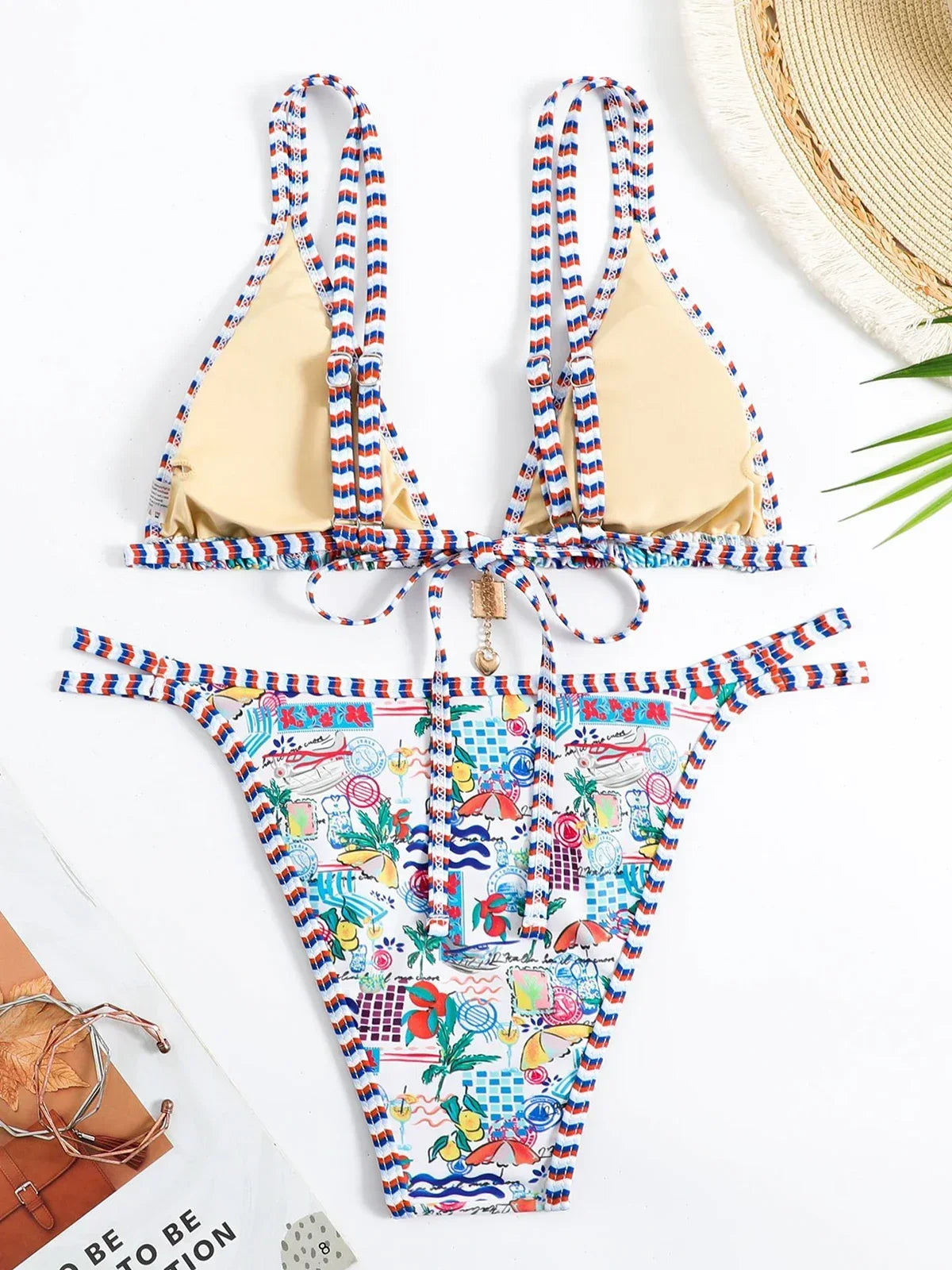 Printed Micro Bikinis 2025 Brazilian Bikini Women Swimwear Female Swimsuit Two-pieces Bikini Set Bathing Suit Swim Beach Wear