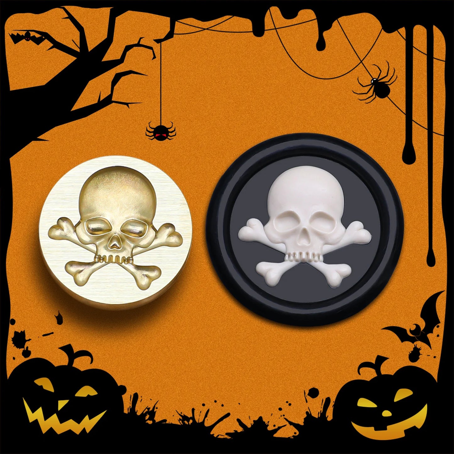 Wax Seal Stamp Halloween A Copper Head For Christmas Gift DIY Scrapbooking & Stamping Cards Envelopes Card Making Supplies
