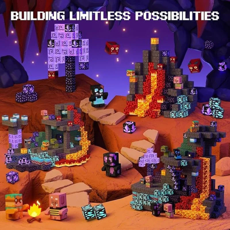 100 PCS Magnetic Building Blocks Toys For Kids Stacking Magnets Constrution Set STEM Montessori Sensory Toys Christmas Gift