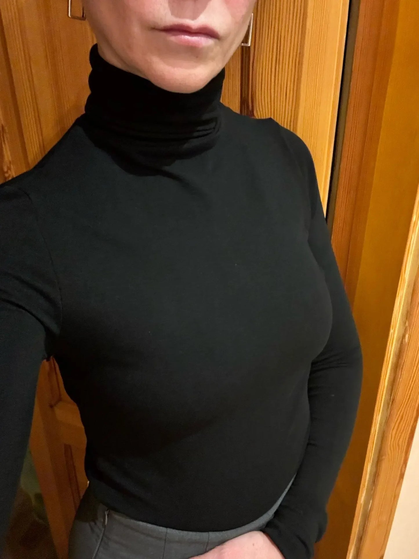 T Shirt Women Turtleneck Spring Top Sexy Elasticity T-Shirt Korean Tee Woman Clothes Slim Tshirt Female Skinny Long Sleeve Tops