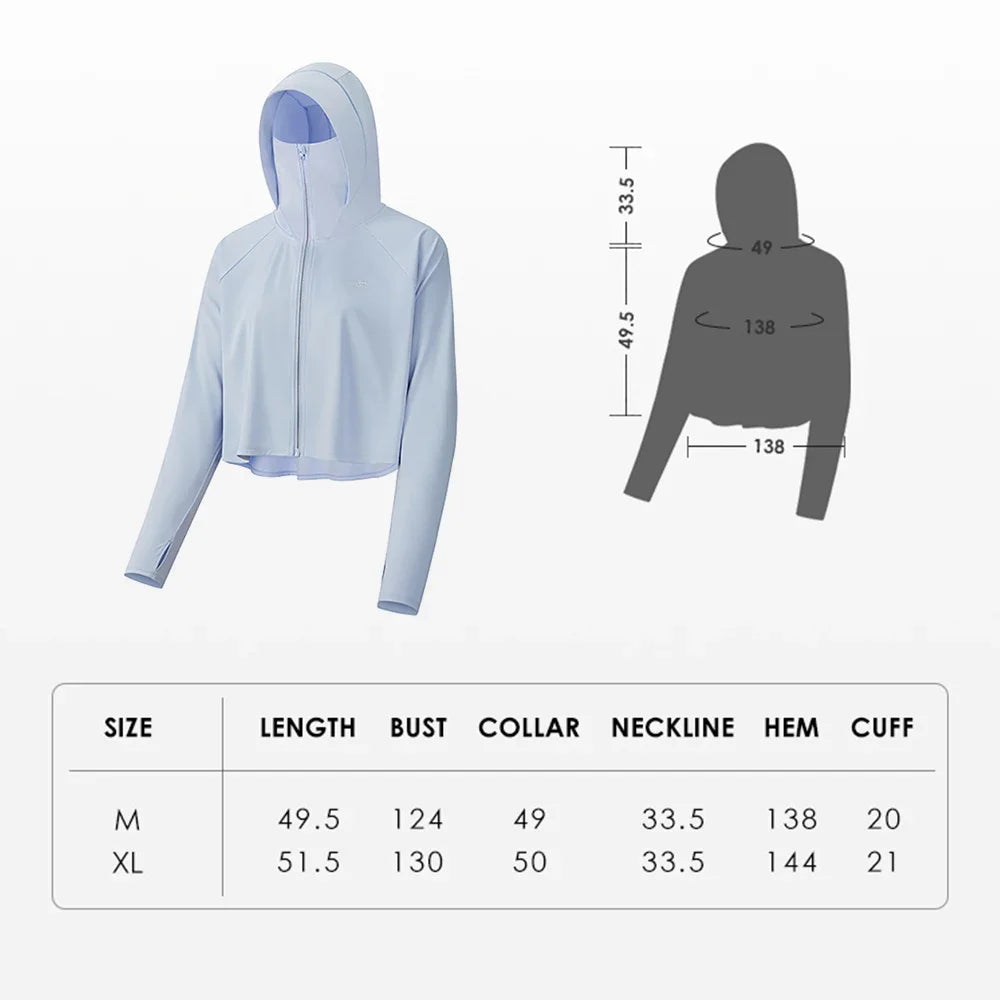 OhSunny Anti-UV UPF 50+ Sun Protection Coats Hooded Professional Sunscreen Loose Batwing Sleeve Outdoor Cycling