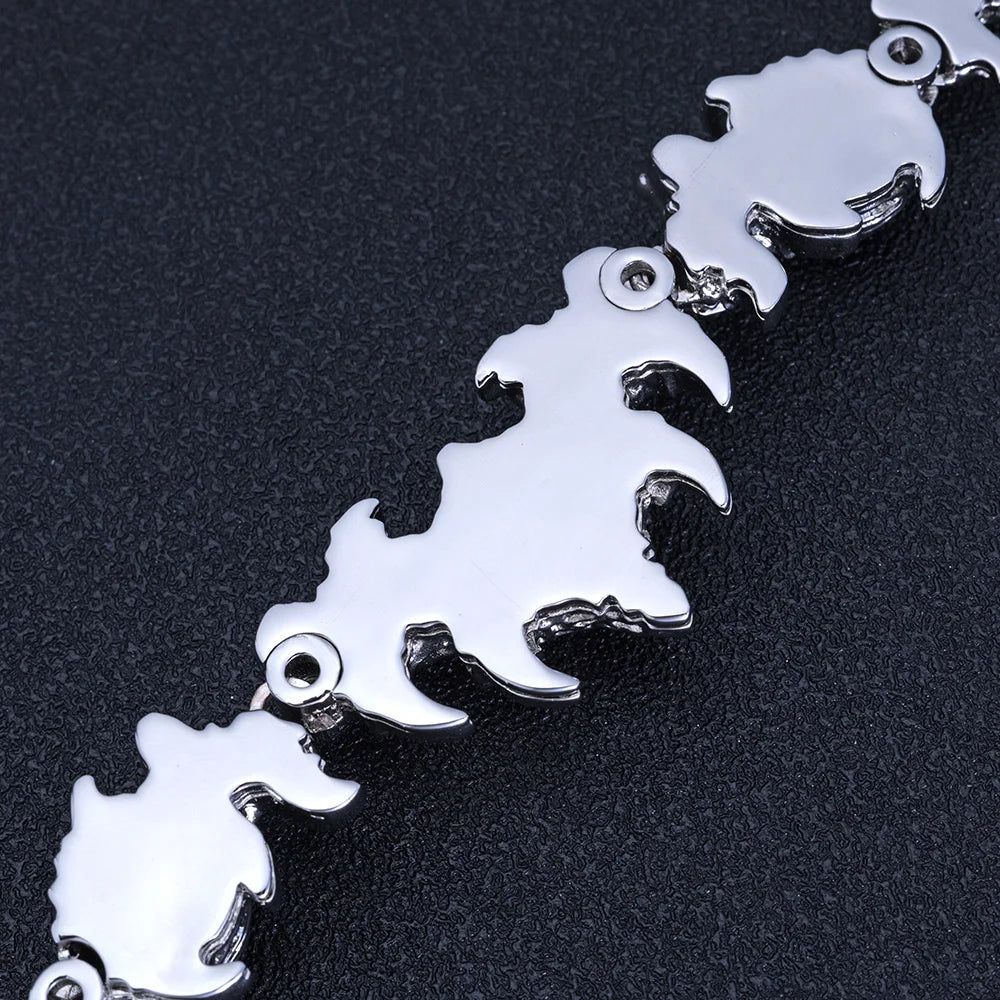 Hip Hop Jewelry New Fashion Jewelry Evil Eye Necklace Luxury Red CZ High Quality Men Women Eye Necklace Drop shipping  ﻿