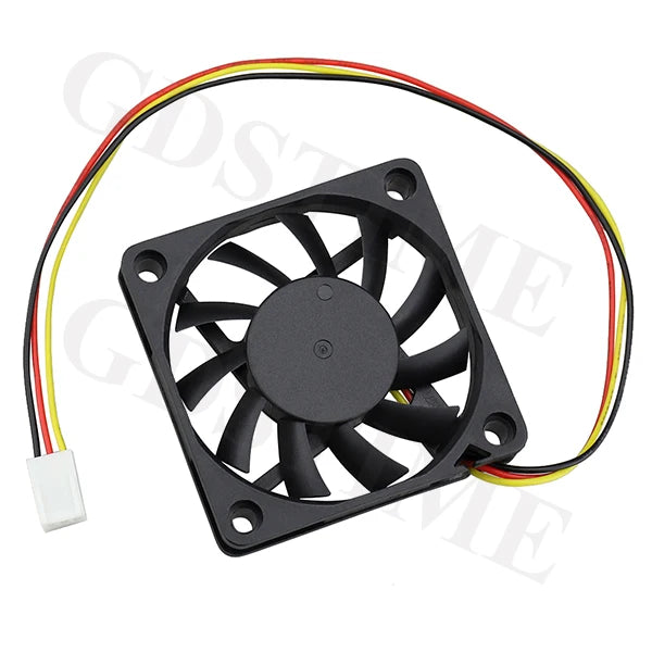 Gdstime 60mm 6cm Brushless Cooler USB 2Pin 3Pin DC 5V 12V 24V Fan 60x10mm 6010 Dual Ball for Computer Pc Cpu Case Cooling Fan