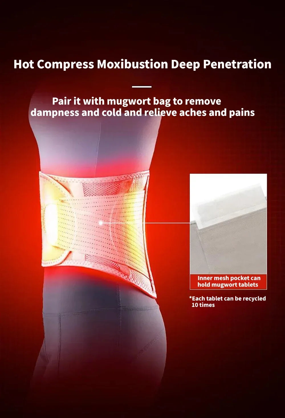 Electric Heating Waist Hot Compress Massager Vibration Lumbar Brace Belt Waist Back Massage Pain Relief Care Blood Circulation