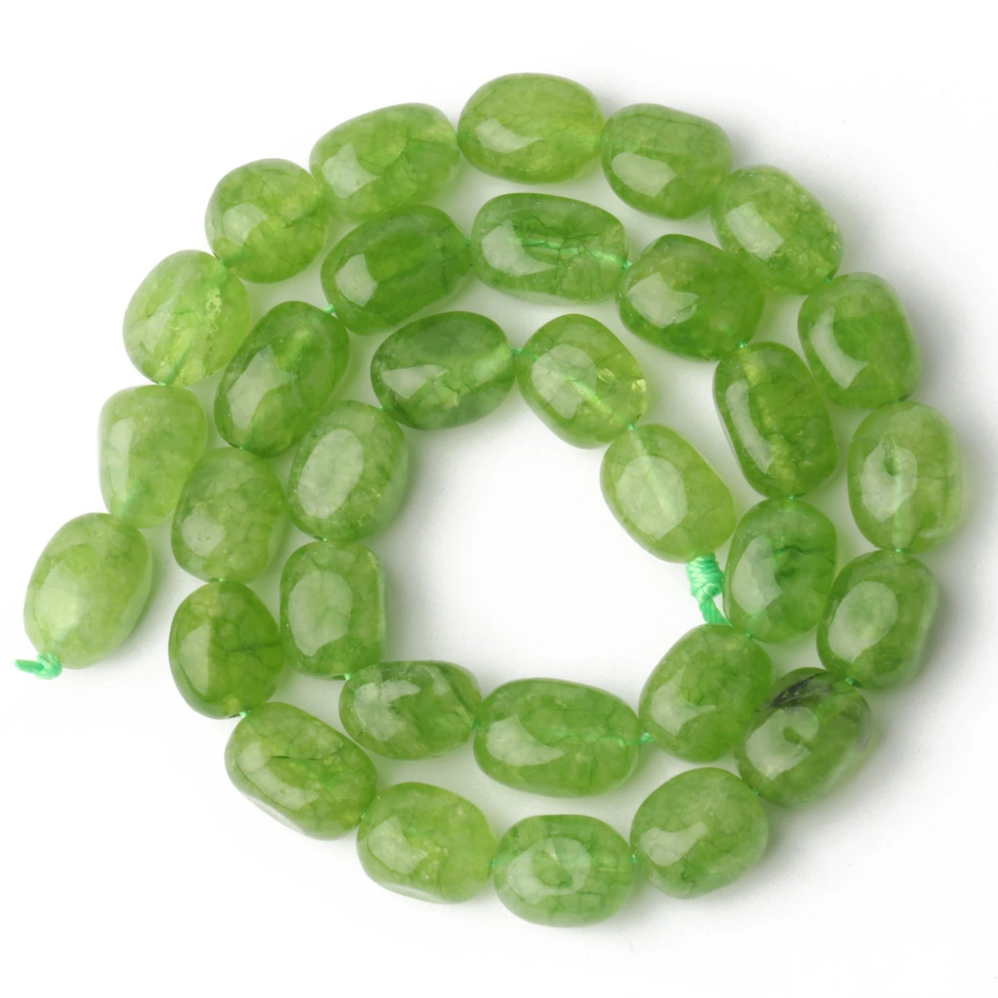9x11mm Oval Natural Stone Tourmaline Peridot Apatite Bead Smooth Loose Beads for Jewelry Making Supplier DIY Charm Bracelet 15''