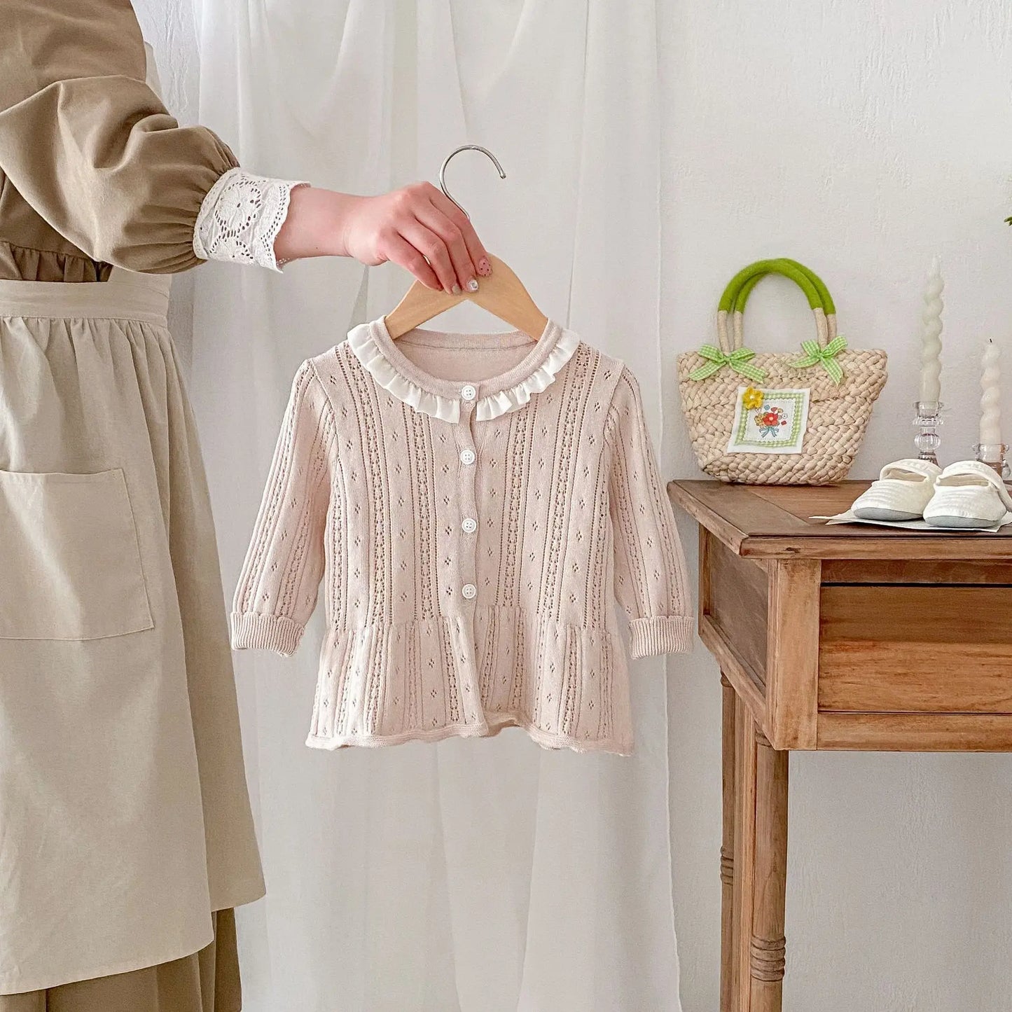 Summer Newborn Infant Baby girls knit Sun protection clothing Air-conditioned clothing coat Kids Fashion Baby Clothing