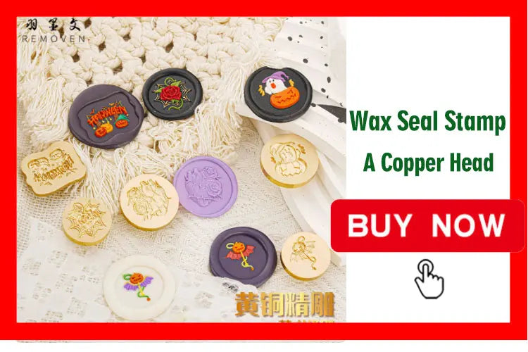 Wax Seal Stamp Halloween A Copper Head For Christmas Gift DIY Scrapbooking & Stamping Cards Envelopes Card Making Supplies