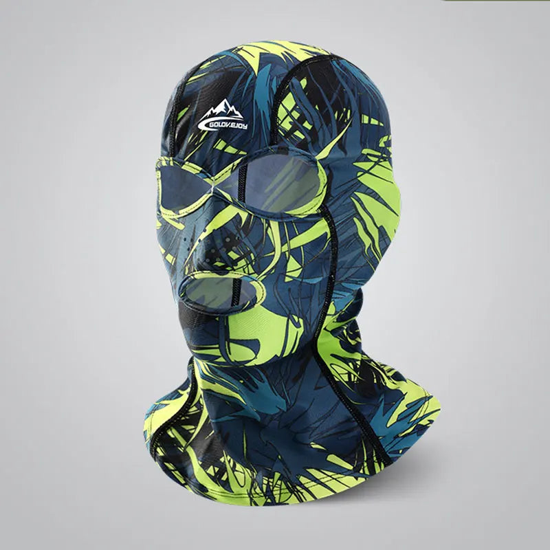 Summer Sun Protection Swimming Mask Flowers Balaclava Swim Cap Sun UV Protection Breathable Swim Cap for Women Men