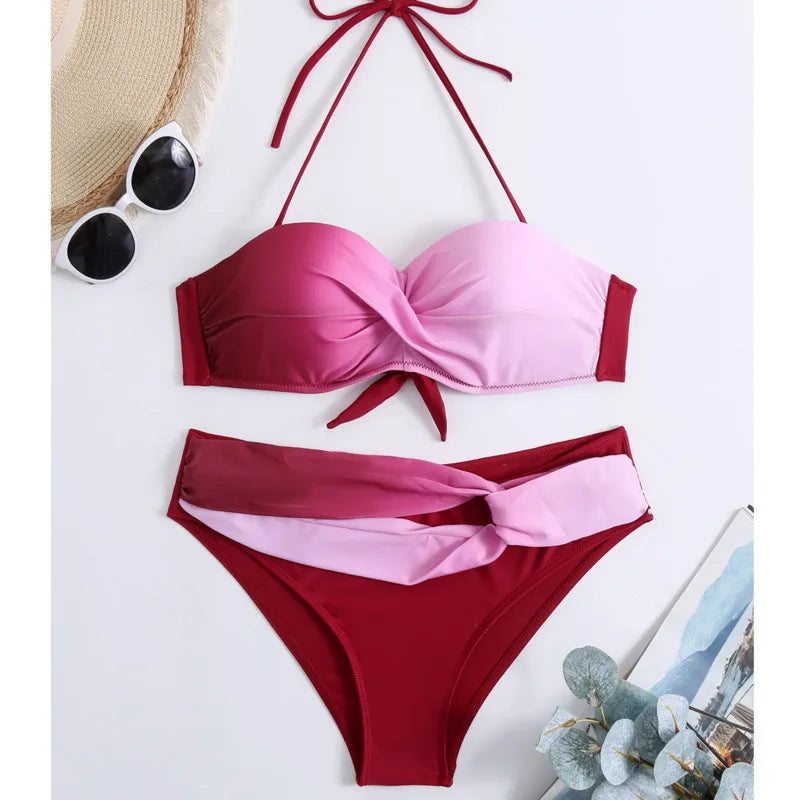 Summer Sexy Bikinis Female Swimsuits Women Swimwear Push Up Swim Wear Bathing Suits Brazilian Bikini Set Beachwear Pool Bather