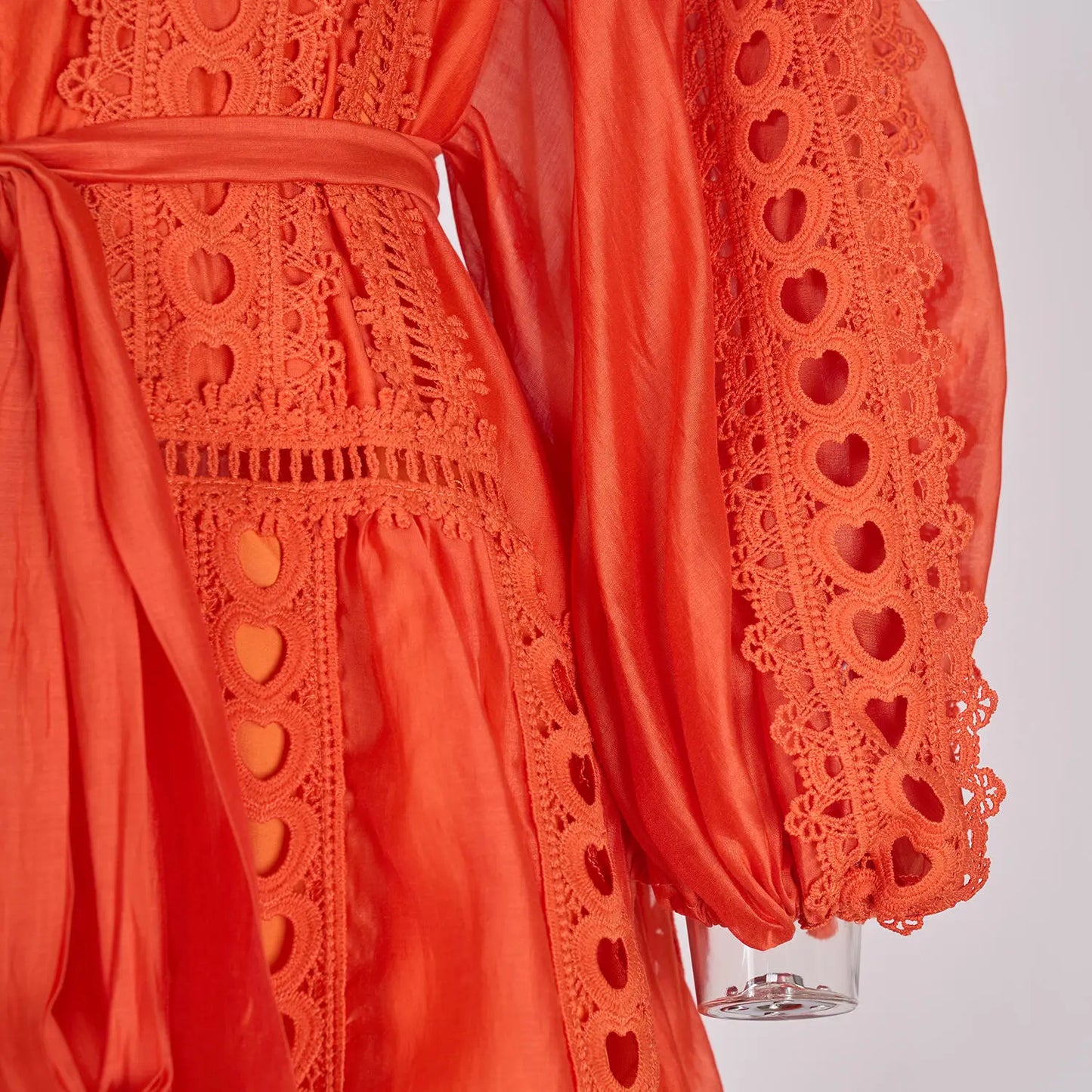 Elegant Embroidery Long Dress 2 Piece Set Women Summer Autumn Hollow Out Crochet Shirts Elastic Waist Long Maxi Skirt Suits