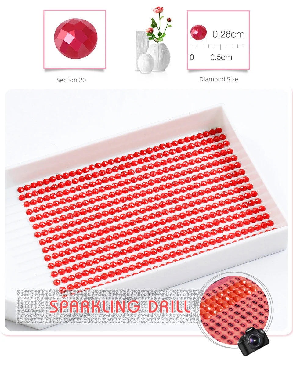 Huacan 5d Diamond Painting Portrait Santa Claus Full Square Round Diamond Mosaic Cartoon Handmade Christmas Gift Home Decor