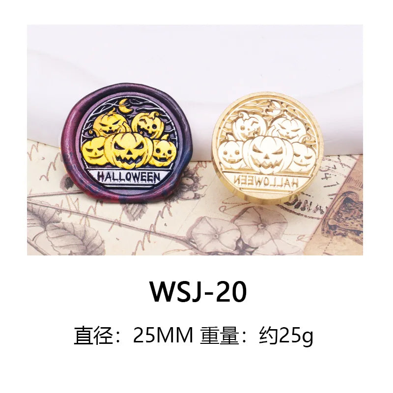 Wax Seal Stamp Halloween A Copper Head For Christmas Gift DIY Scrapbooking & Stamping Cards Envelopes Card Making Supplies