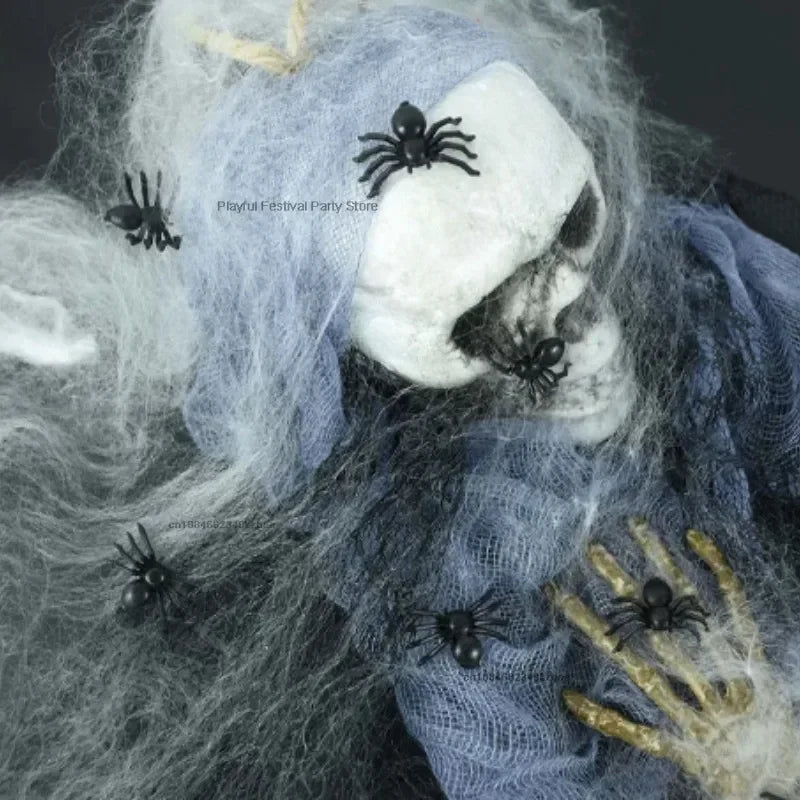 20/50pcs Halloween Spiders Decorations Small Black Plastic Spiders Haunted House Spider Decoration Simulation Tricky Decorations