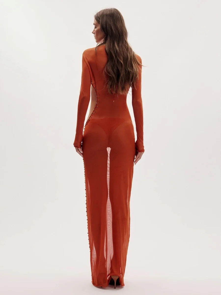 2025 New 3 Pieces Bikinis Sets Rivet Beach Cover up Hollow Out Beachwear Sexy Women's Swimsuit Cover-ups Strappy Beach Wear