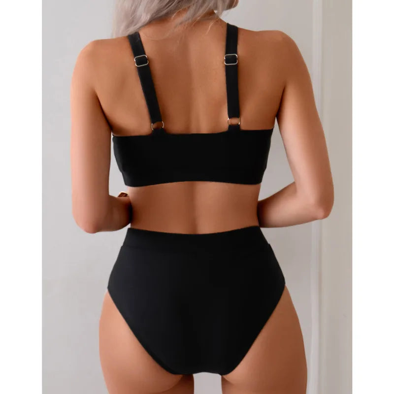 Black Sexy Bikinis 2025 Swimsuits Women Swimwear Push Up Female Beach Swim Wear Bathing Suits Brazilian Bikini Set Pool Bather