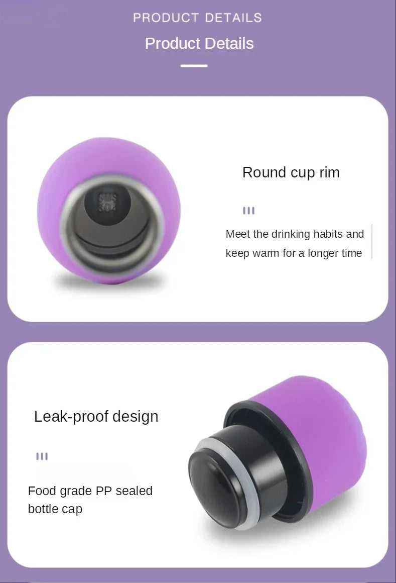 500/750/1000ml Double-Wall Insulated Vacuum Flask Stainless Steel Water Bottle BPA Free Thermos for Sport Water Bottles