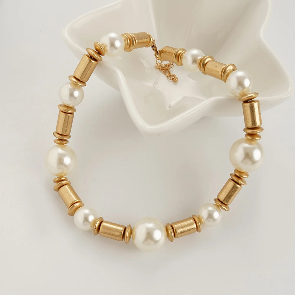 European And American Bead Necklace  wedding Bride And Bridesmaid Jewelry Birthday Beach Jewelry For My Wife And Mom