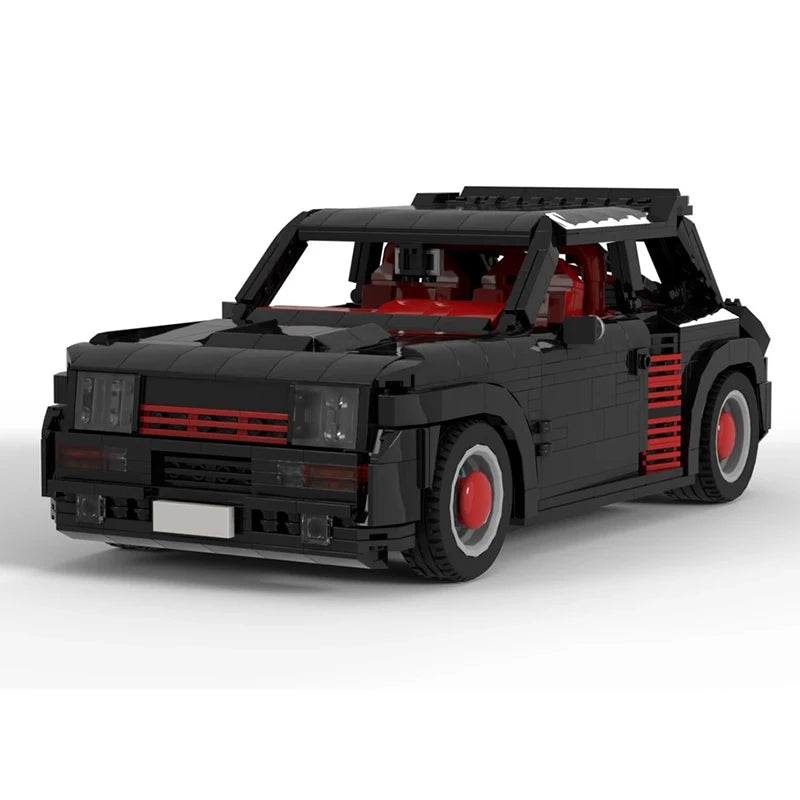 MOC Technical Car Renault R5 Turbo Maxi Sportscar Creative Expert Vehicles Sets Building Blocks Toys For children Christmas Gift