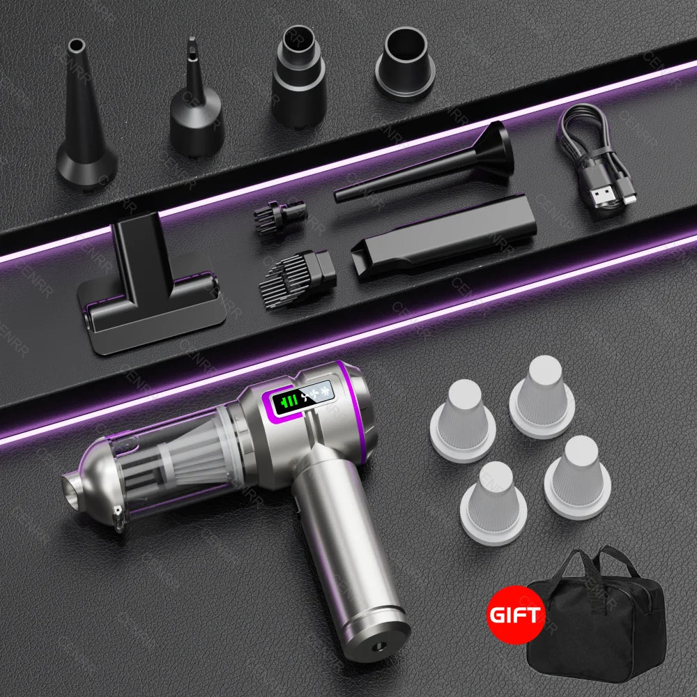 New Car Vacuum Cleaner 998000PA Mini Cordless Powerful for Home Handheld Blower Car Cleaner Portable Car Vacuum Cleaner