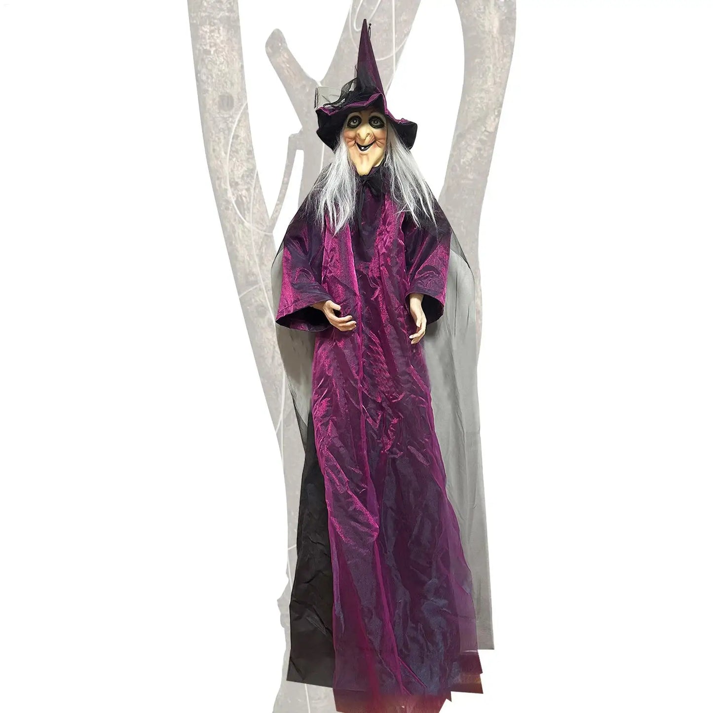 Halloween Colourful Glow Creepy Sound Activated Witch Decorations Halloween light up decoration props for Home Holidays Outdoor