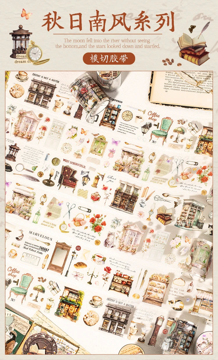 60mm*2m Cute Washi Tape Adhesive Masking Tapes Scrapbooking Decorative PET Tape Stationery Stickers Office School Supplies