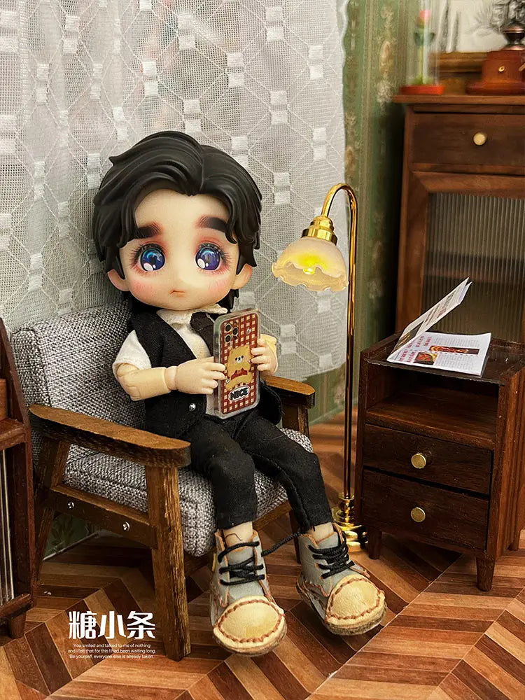 1/6 Doll House Model Furniture Accessories Led Lights Battery Operated 1/12 Desk Lamp Bjd Ob11 Gsc Blyth Soldier Lol Miniatures