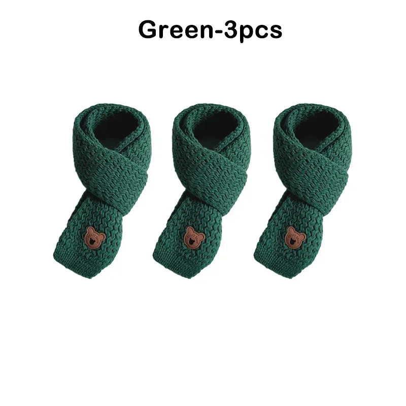 Kids Windproof Scarf Fleece Lined Warm Neck Cover Toddler Winter Scarf Christmas Gift Unisex Baby Outdoor Scarf Korean Cute