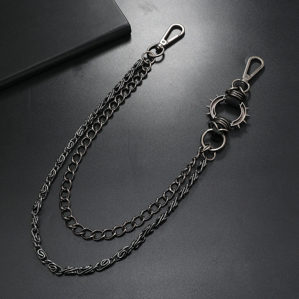 1 piece Punk Jewelry Keychain personality pants chain Men's Accessories