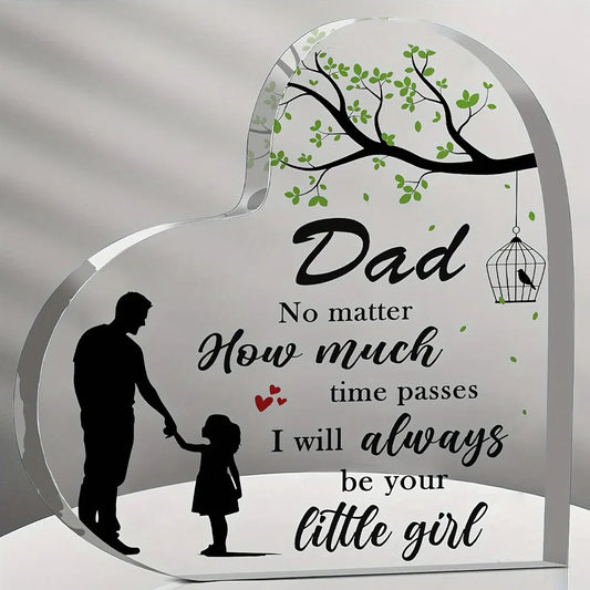 Dad Gifts From Daughter Acrylic Plaque Fathers Dad Gift For Dad Dad Birthday Gifts Christmas Dad Gifts,Festival,Halloween Decor