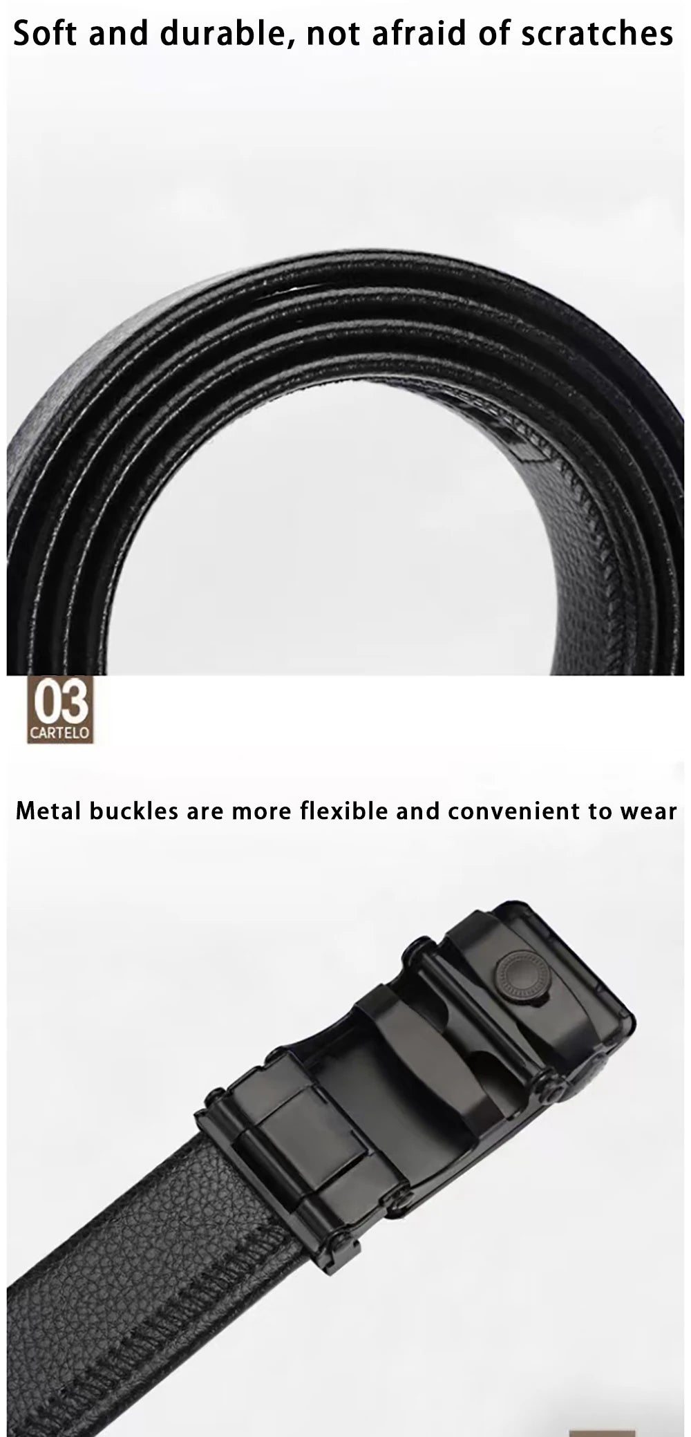 Fashion Business Men's Belt Genuine Luxury Brand Belt Metal Buckle Belt High-Quality PU Leather Soft Belt With Cargo Pants Jeans