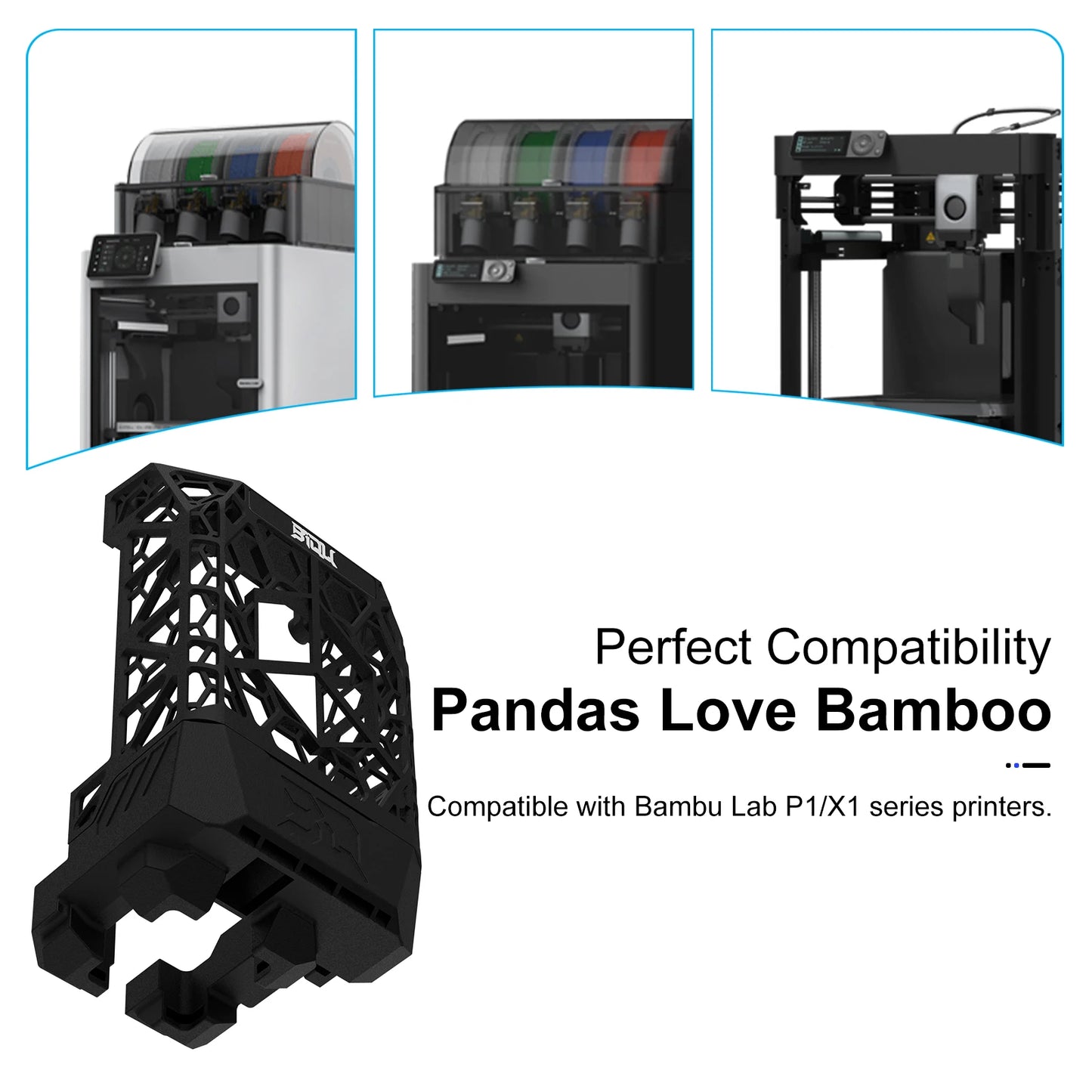 BIGTREETECH Panda Jetpack Nylon Super Lightweight Upgrade Panda Jet Cooling Fan Duct For Bambu Lab P1 X1 Series 3D printers