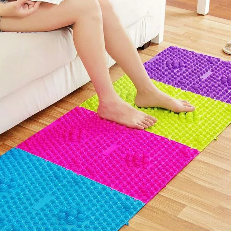 Acupressure Mat Foot Massage Pad Pain Stress Relief Reflexology Foot Massage Pad Toe Pressure Blood Foot Massager Acupressure