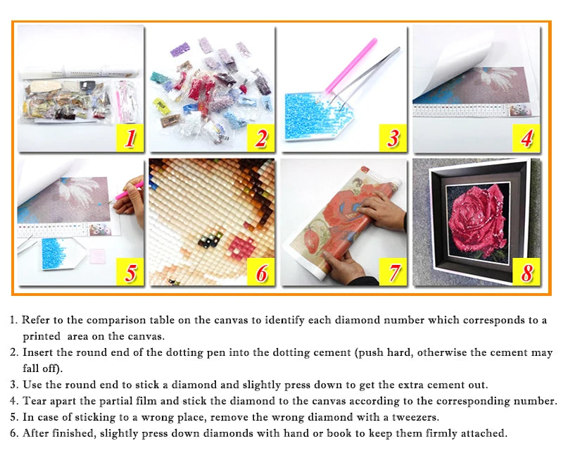 WYZDP 100% Fairy Dust Diamond Painting Christmas tree Diamond embroidery Christmas gift Stitch Diamond Art Full Crystal Decor