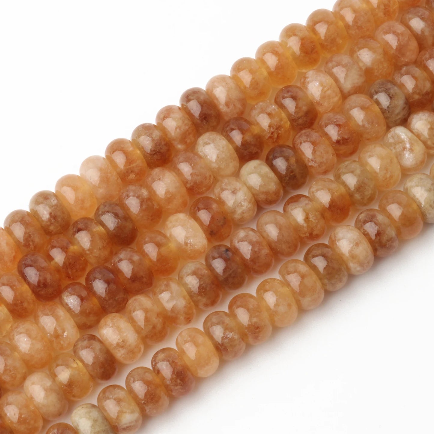 Rondelle Natural Stone Aventurine Tourmaline Jade Beads Flat Round Loose Beads for Jewelry Making DIY Charm Gift Bracelets 8x5mm