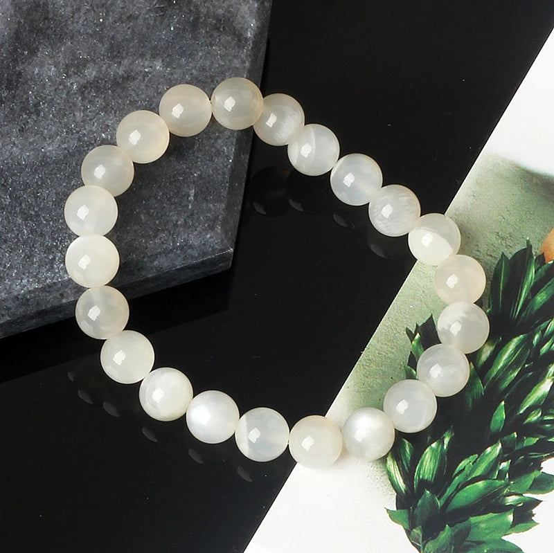 Original India Labradorite Beads Bracelets for Women Reiki Natural Stone Blue MoonStone Charm Bangle femme bijoux Couple Jewelry